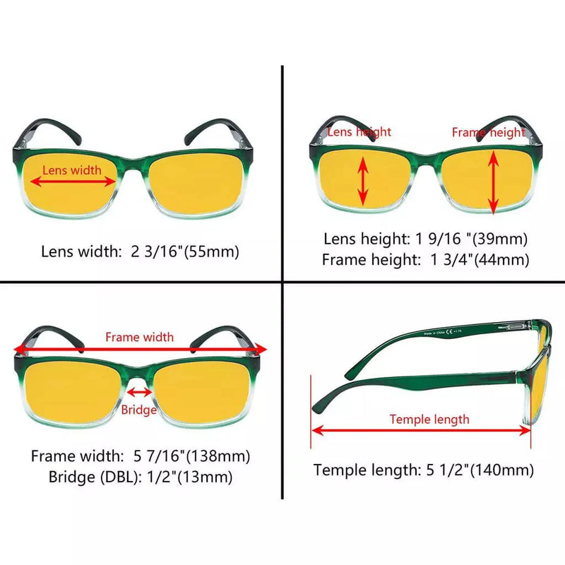 eyekeeper.com Durable Blue Light Blocking Reading Glasses HP1805 Eyeglasses