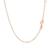 Bids.com 14k Rose Gold 17 inch Necklace with Round White Topaz Necklaces