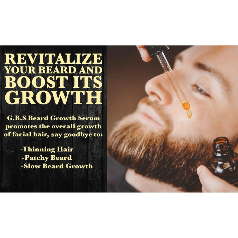 Mill's Beauty Supply G.B.S Beard Natural Hair Growth Serum with Biotin 1 oz Beard Oil