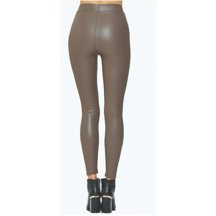 Plus Fleece Lined Skinny Pu Legging