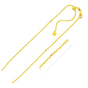 Bids.com Sterling Silver Yellow Finish 1.5mm Adjustable Cable Chain Necklaces