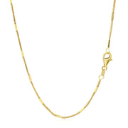 Bids.com Diamond Cut Bar Links Pendant Chain in 14k Yellow Gold (1.3mm) Necklaces