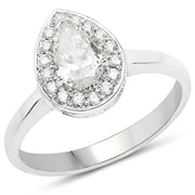 Bids.com 14K White Gold 0.70 Carat Genuine White Diamond Ring Rings