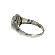Bids.com .60ct Emerald Diamond Ring 10KT White Gold Rings