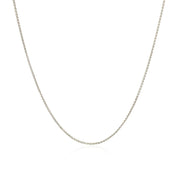 Bids.com 14k White Gold Diamond Cut Round Wheat Chain 0.6mm Necklaces