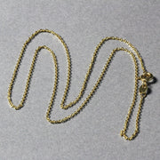 Bids.com 14k Yellow Gold Diamond Cut Cable Link Chain 1.1mm Necklaces