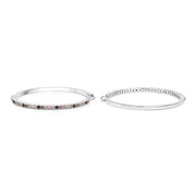 Bids.com 2.24 Carat Genuine Multi Sapphire .925 Sterling Silver Earrings Earrings