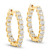 Bids.com 2.04 Carat Genuine Lab Grown Diamond 14K Yellow Gold Earrings Earrings