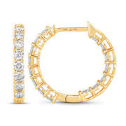 Bids.com 2.04 Carat Genuine Lab Grown Diamond 14K Yellow Gold Earrings Earrings