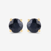 Bids.com 1.70 Carat Genuine Blue Sapphire 10K Yellow Gold Earrings Earrings