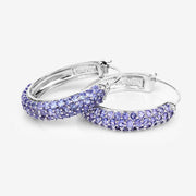 Bids.com 3.06 Carat Genuine Tanzanite .925 Sterling Silver Earrings Earrings
