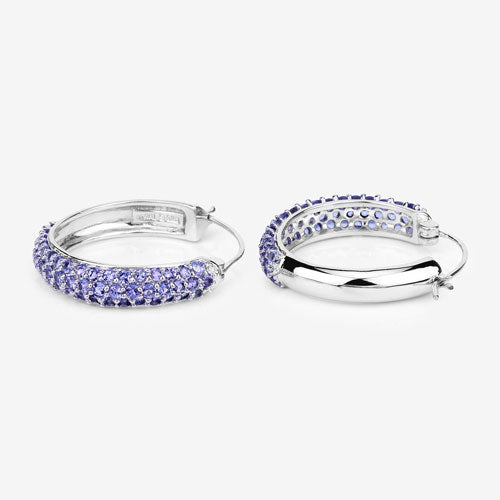 Bids.com 3.06 Carat Genuine Tanzanite .925 Sterling Silver Earrings Earrings