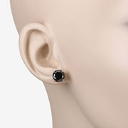 Bids.com 3.84 Carat Genuine Black Diamond 14K Yellow Gold Earrings Earrings