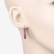 Bids.com 3.20 Carat Genuine Amethyst .925 Sterling Silver Earrings Earrings