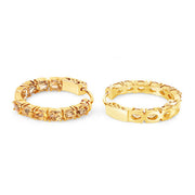 Bids.com 3.20 Carat Genuine Citrine .925 Sterling Silver Earrings Earrings