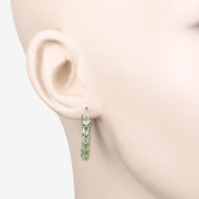 Bids.com 3.40 Carat Genuine Peridot .925 Sterling Silver Earrings Earrings