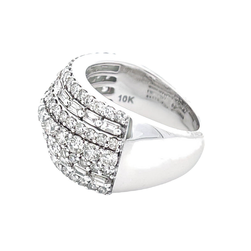 Bids.com 3.00ct Diamond Wedding Band Ring 10KT White Gold Rings