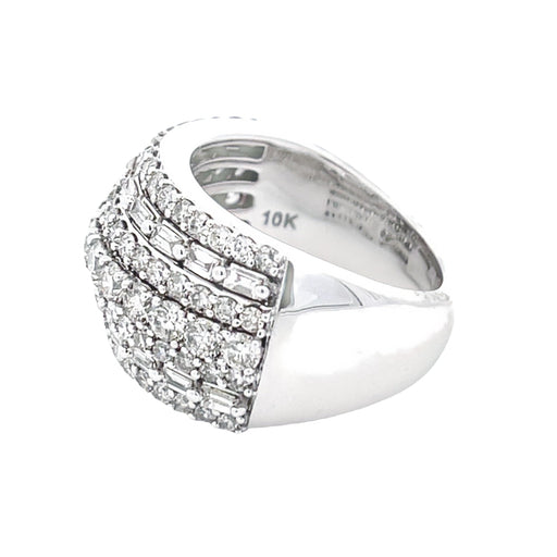 Bids.com 3.00ct Diamond Wedding Band Ring 10KT White Gold Rings White Smoke 7.0
