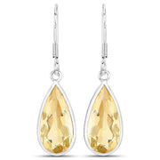 Bids.com 10.04 Carat Genuine Citrine .925 Sterling Silver Earrings Earrings