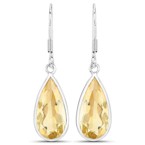 Bids.com 10.04 Carat Genuine Citrine .925 Sterling Silver Earrings Earrings