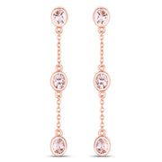 Bids.com 1.62 Carat Genuine Morganite .925 Sterling Silver Earrings Earrings