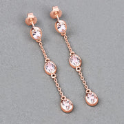Bids.com 1.62 Carat Genuine Morganite .925 Sterling Silver Earrings Earrings