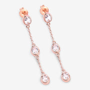 Bids.com 1.62 Carat Genuine Morganite .925 Sterling Silver Earrings Earrings