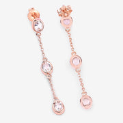 Bids.com 1.62 Carat Genuine Morganite .925 Sterling Silver Earrings Earrings