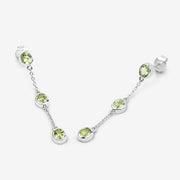 Bids.com 2.10 Carat Genuine Peridot .925 Sterling Silver Earrings Earrings