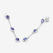 Bids.com 1.98 Carat Genuine Tanzanite .925 Sterling Silver Earrings Earrings