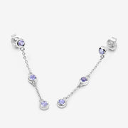 Bids.com 0.60 Carat Genuine Tanzanite .925 Sterling Silver Earrings Earrings