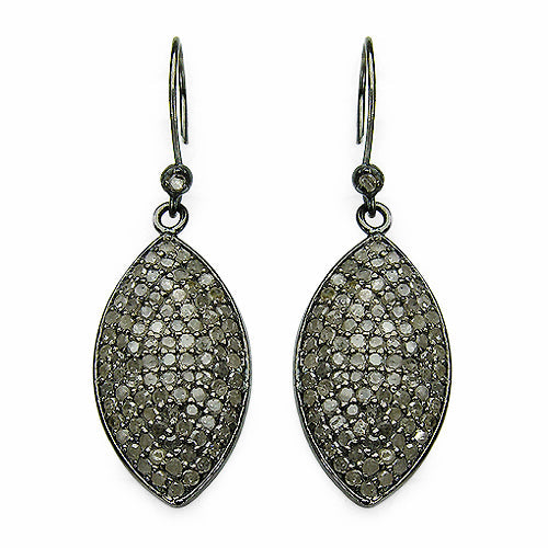Bids.com 2.82 Carat Genuine Diamond .925 Sterling Silver Earrings Earrings