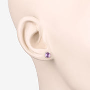 Bids.com 1.30 Carat Genuine Pink Sapphire 10K White Gold Earrings Earrings