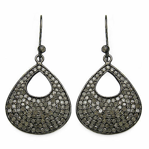 Bids.com 3.03 Carat Genuine Diamond .925 Sterling Silver Earrings Earrings