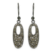 Bids.com 1.20 Carat Genuine Diamond .925 Sterling Silver Earrings Earrings