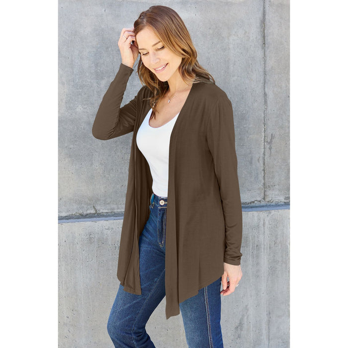 Basic Bae Open Front Long Sleeve Cardigan