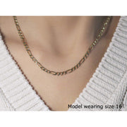 Bids.com 3.8mm 14k Yellow Gold Solid Figaro Chain Necklaces