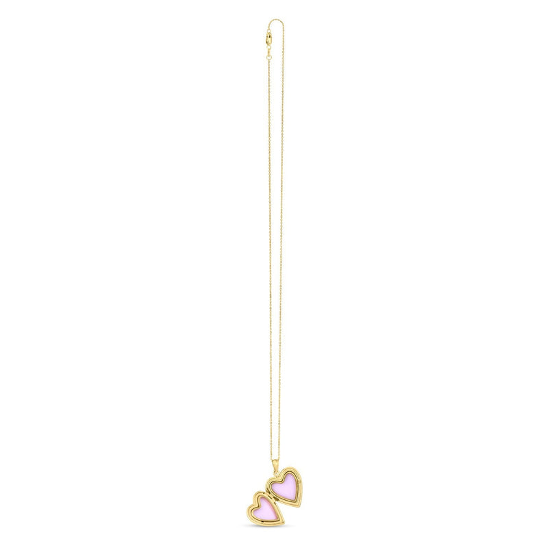 Bids.com 14k Yellow Gold Diamond Heart Locket Necklace Necklaces
