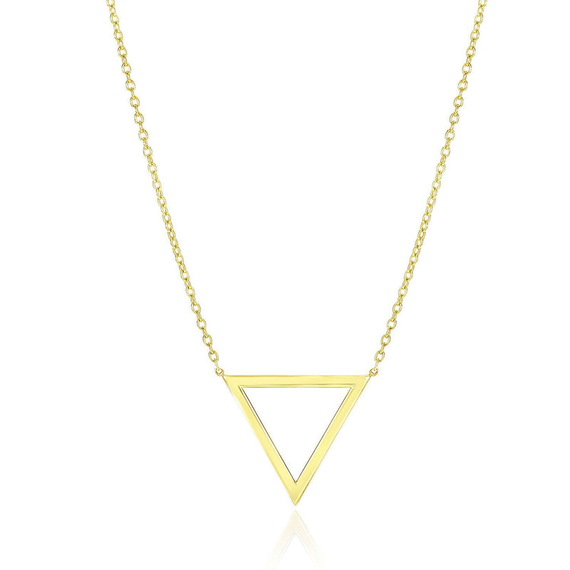 Bids.com 14k Yellow Gold Delta Symbol Chain Necklace Necklaces