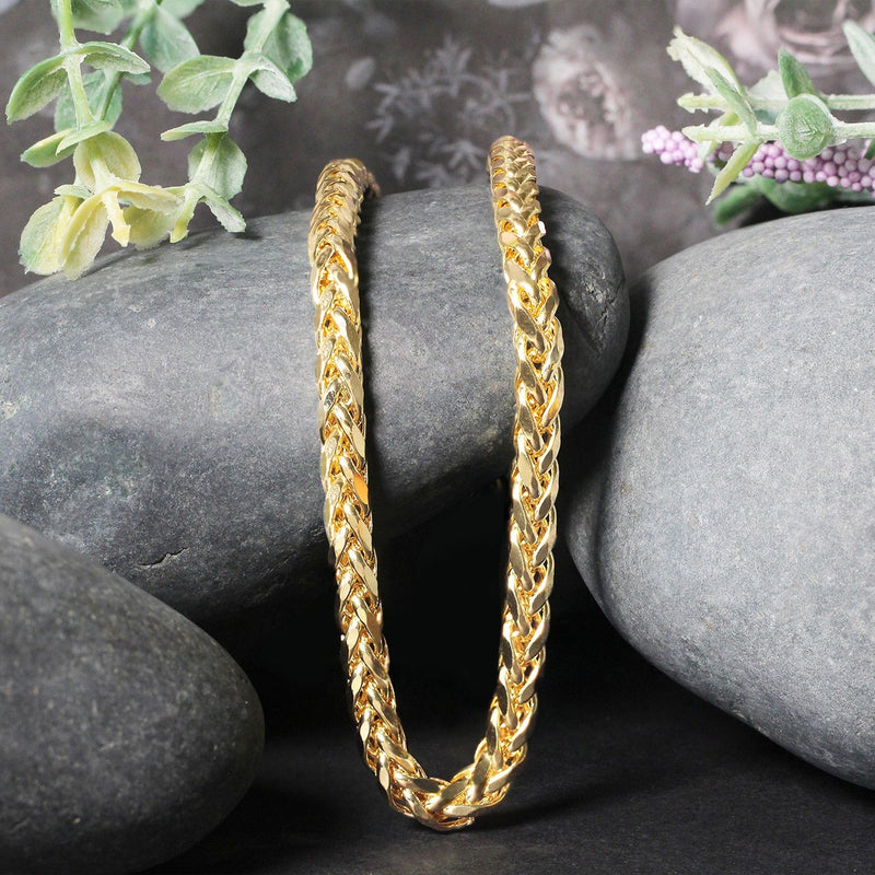 Bids.com 5.2mm 14k Yellow Gold Diamond Cut Round Franco Chain Necklaces