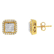 Bids.com 10KT Yellow Gold Diamond Stud Earrings (1/2 cttw, H-I Color, SI2-I1 Clarity) Earrings