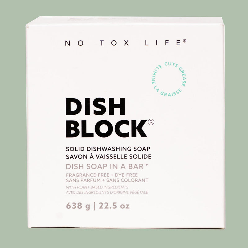 No Tox Life DISH BLOCK® solid dish soap - Huge bar (22.5 oz | 638g) - No Tox Life® Home & Kitchen