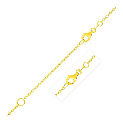 Bids.com Extendable Cable Chain in 14k Yellow Gold (1.2mm) Necklaces