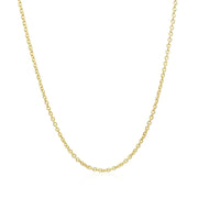 Bids.com 14k Yellow Gold Forsantina Lite Cable Link Chain 1.5mm Necklaces