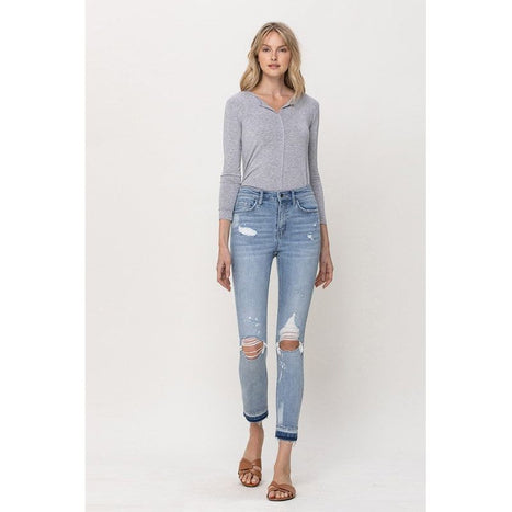 Mid Rise Crop Skinny