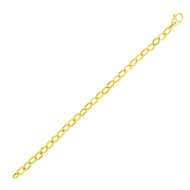 Bids.com 14k Yellow Gold Cable Chain Style Bracelet Bracelets