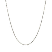 Bids.com 18k White Gold Cable Chain 1.1mm Necklaces