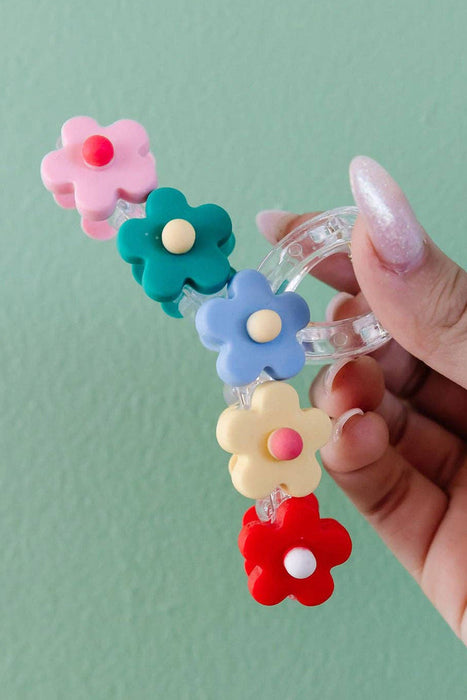 Multicolor Flowers Cute Hair Claw Clip