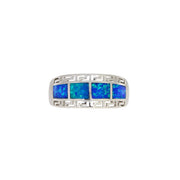 Bids.com Created Opal Ring Sterling Silver Rings