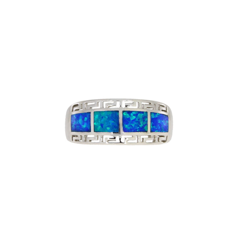Bids.com Created Opal Ring Sterling Silver Rings